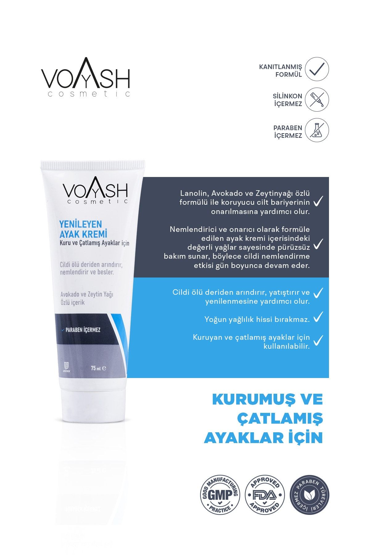 Voyash Onarıcı El Kremi 75 Ml
