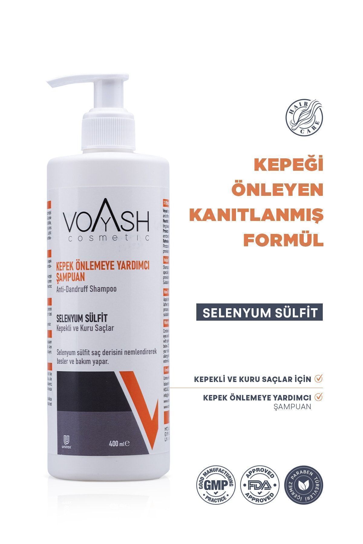 Voyash Kepek Önlemeye Yardımcı Şampuan 400 ml