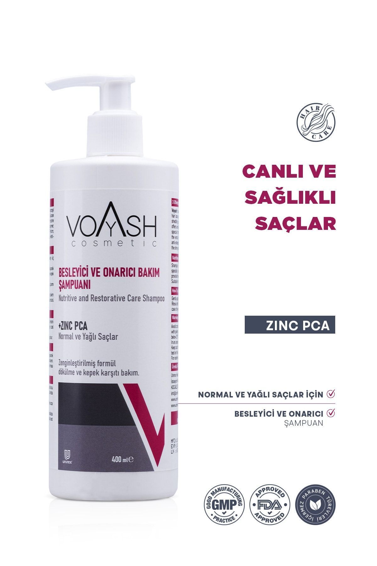 Voyash Besleyici Ve Onarıcı Bakım Şampuanı 400 ml